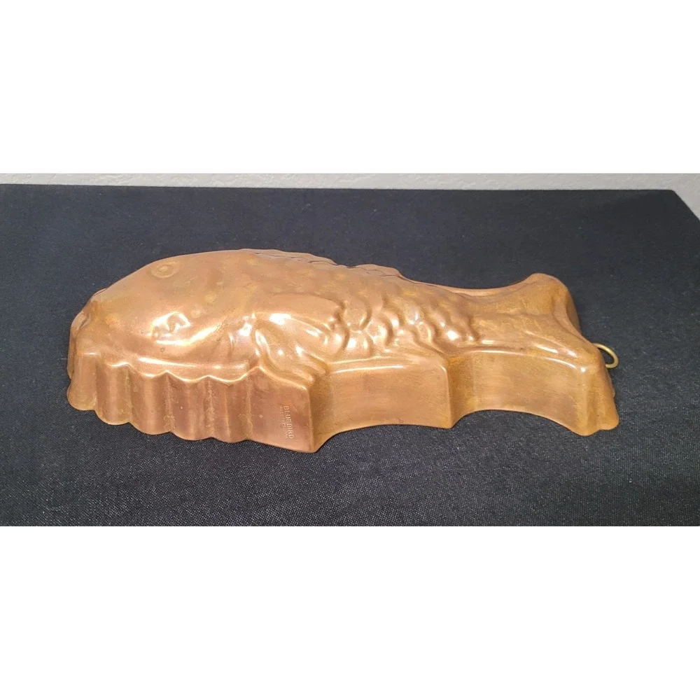 Vintage 1970s Bluebird Canadian-made Copper Fish Mold or Wall Hanging Decor